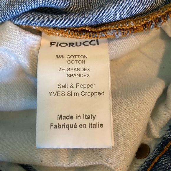 Fiorucci Salt & Pepper YVES Slim Cropped Jeans - Picture 7 of 11